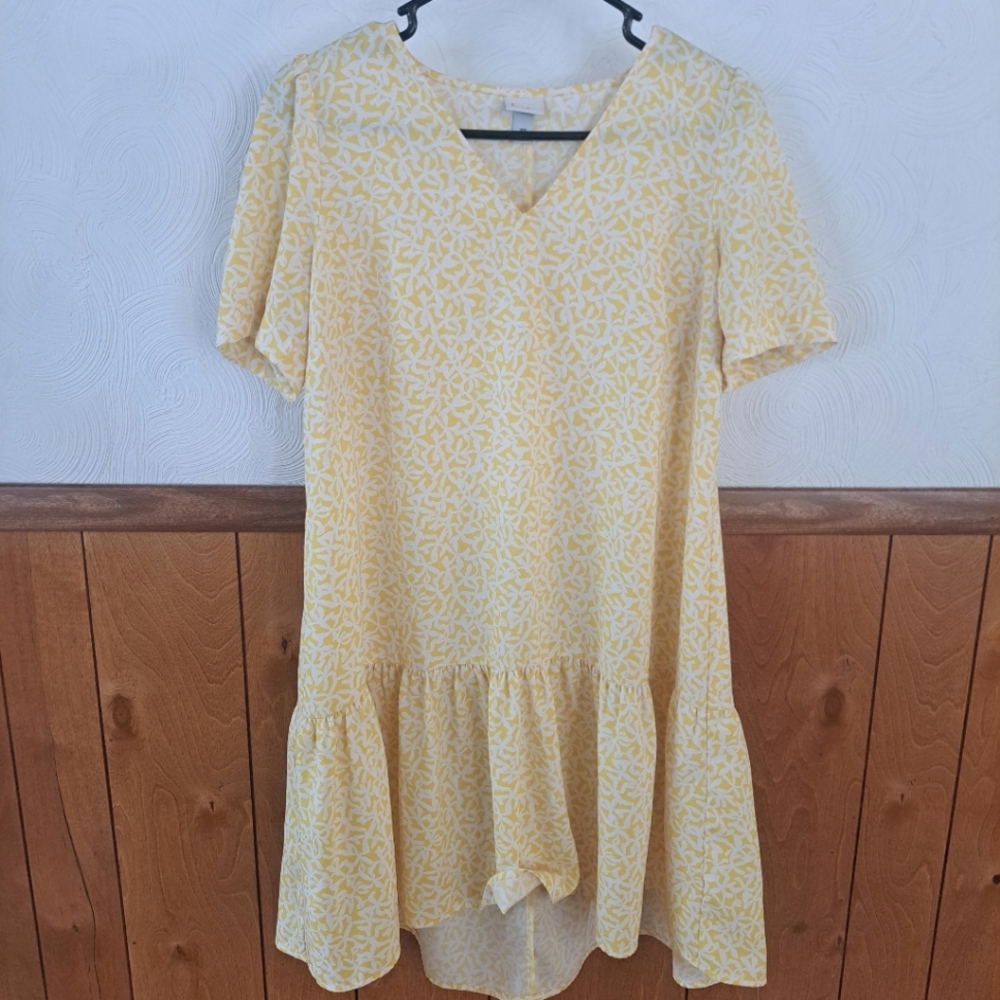 💛🤍A New Day Yellow & White Boho Sundress Dress 💛🤍